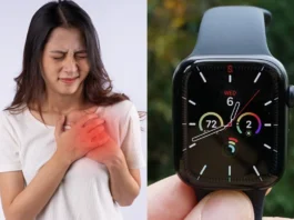 Woman saved by apple watch
