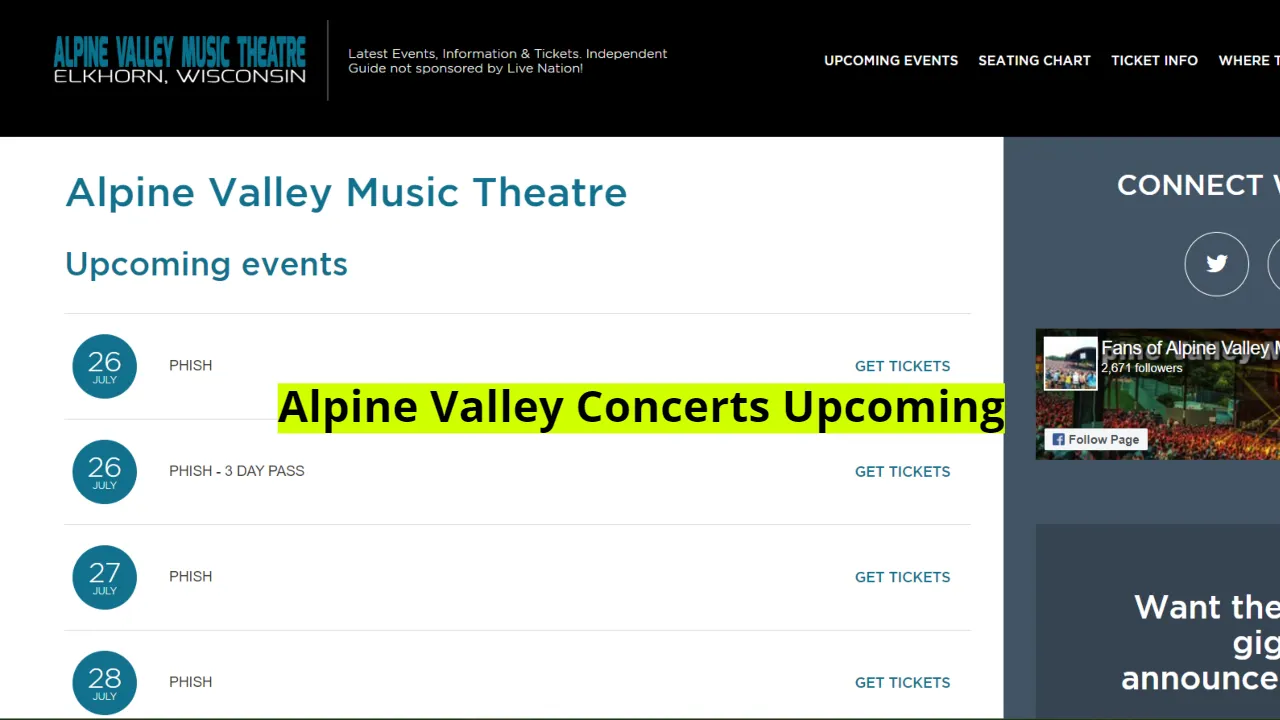 Alpine Valley Concerts